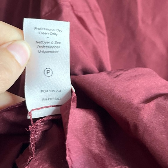 Cinq à Sept Burgundy Peplum Blouse - Picture 7 of 16